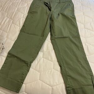 J. Crew Olive Green Cropped pant